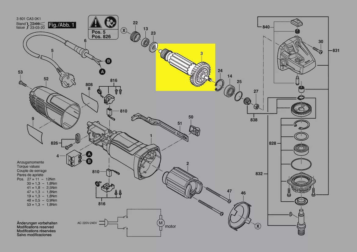 Induit réf. 1 619 PB4 412 Bosch